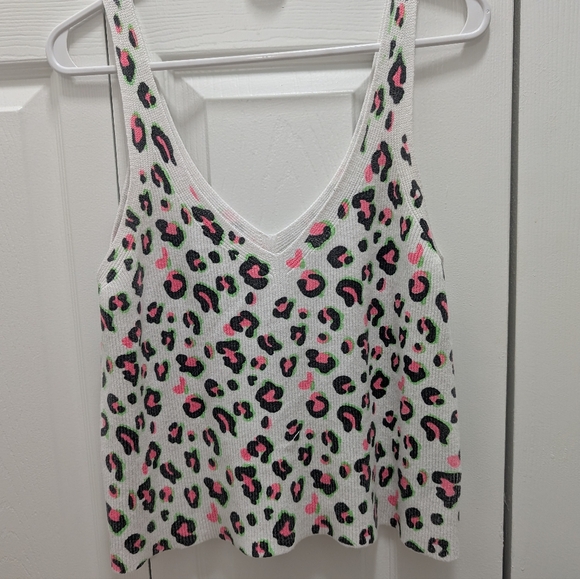 Neon Animal Print Tank Top - Picture 1 of 4